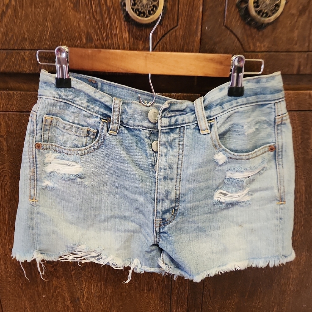 American Eagle Outfitters Light Blue Jean Shorts